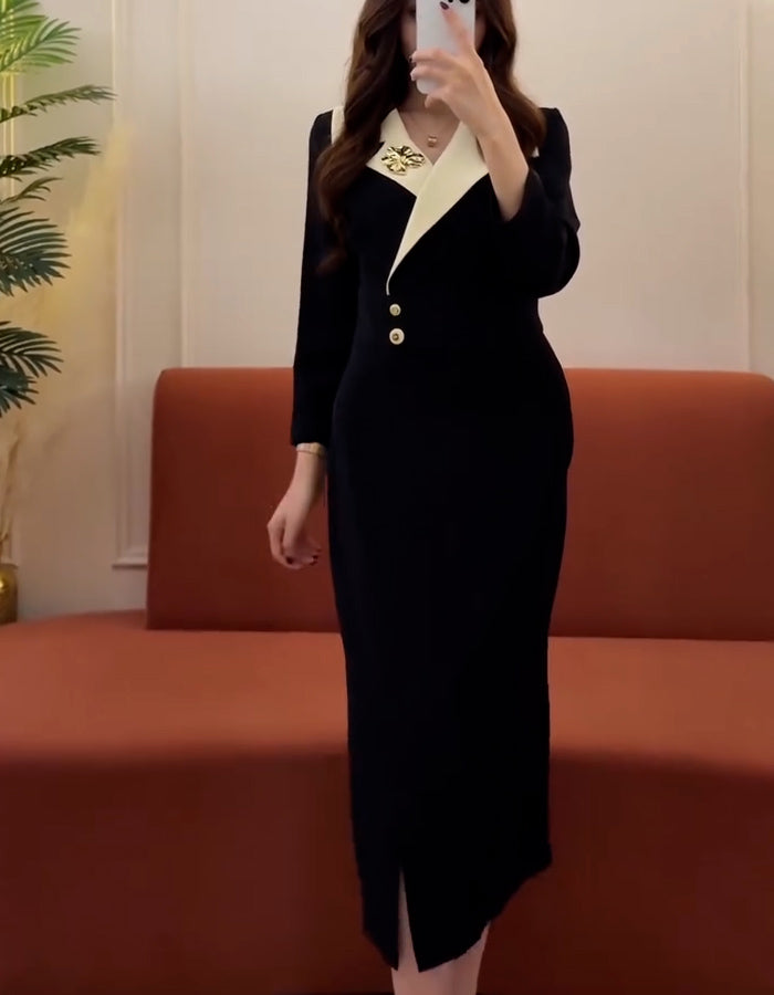 Casual V-Neck Dress