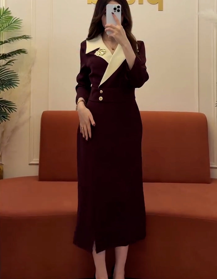 Casual V-Neck Dress
