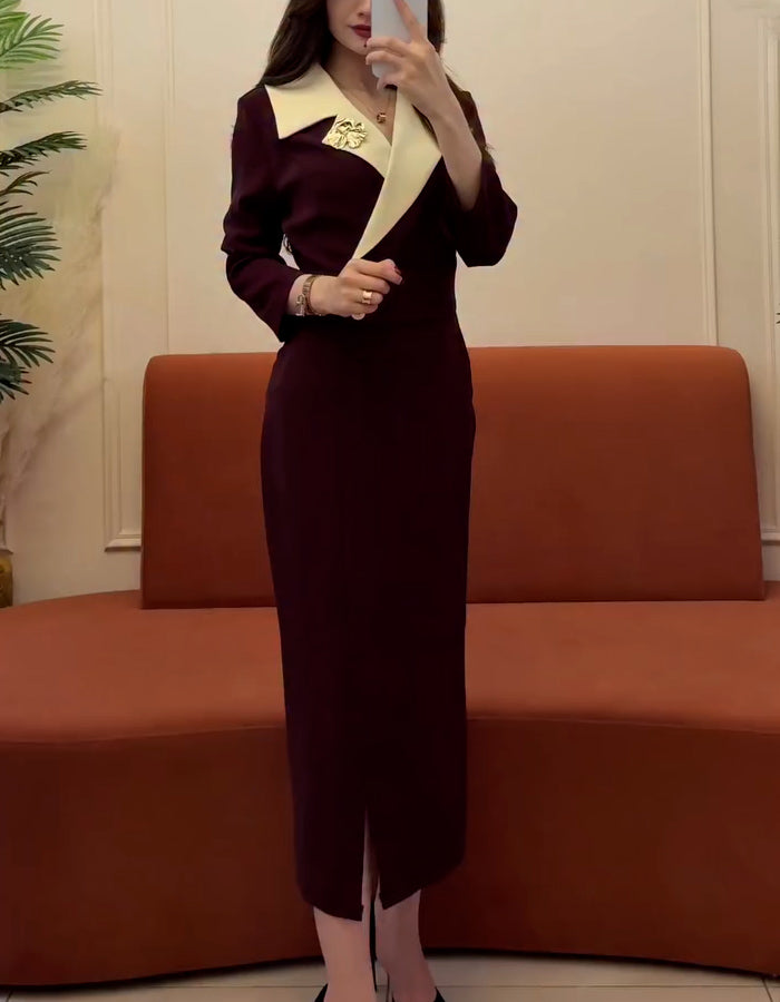 Casual V-Neck Dress