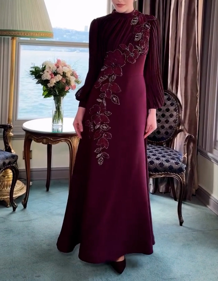 Red Embroidered Dress