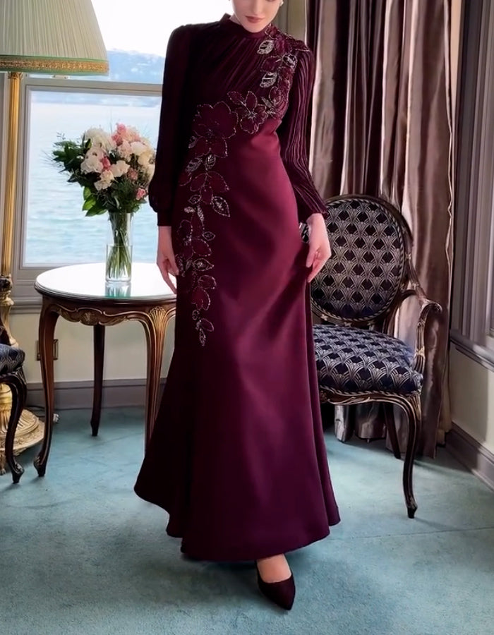 Red Embroidered Dress