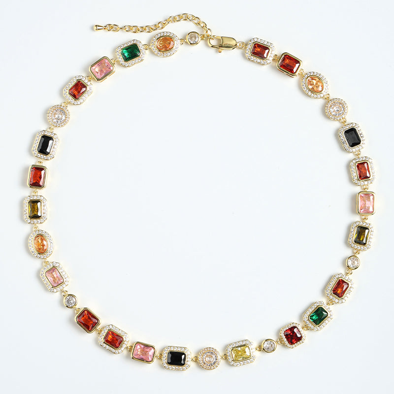 Gold Round Necklace