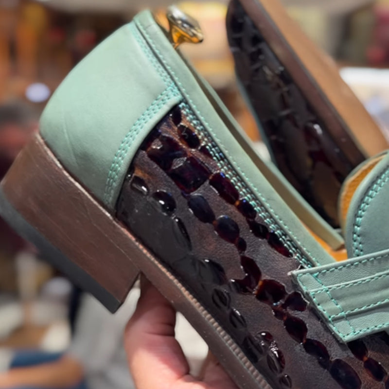 Patchwork Leather Shoes