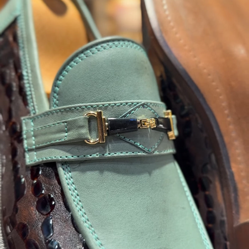 Patchwork Leather Shoes