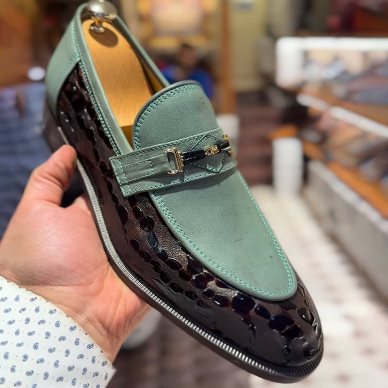 Patchwork Leather Shoes