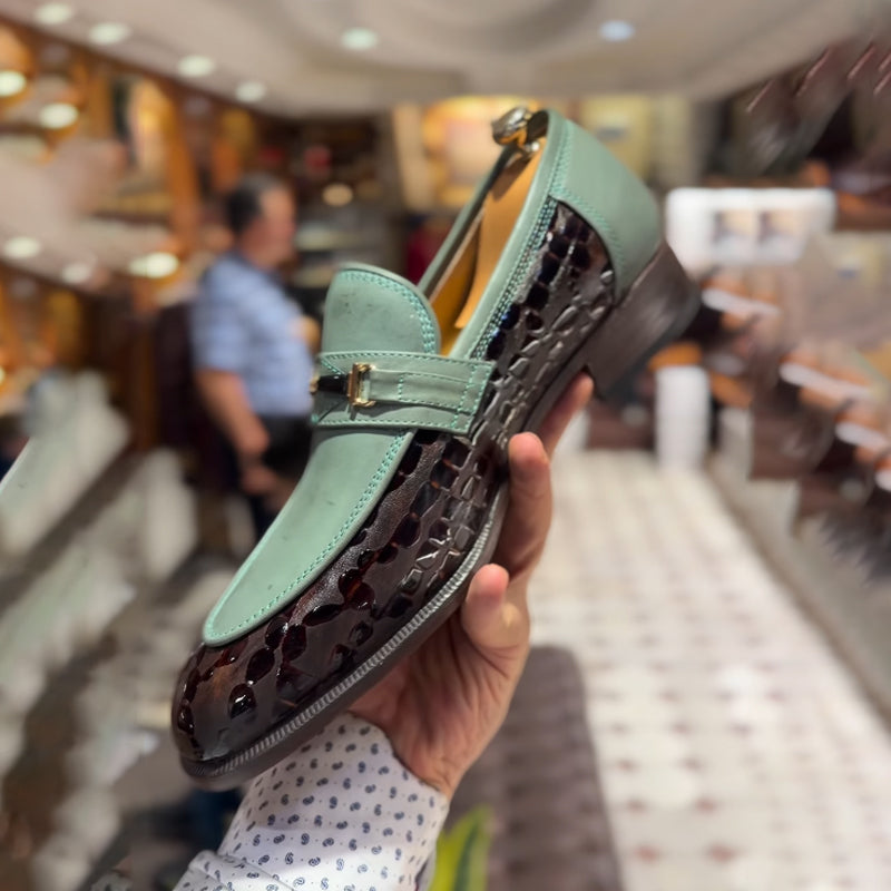 Patchwork Leather Shoes
