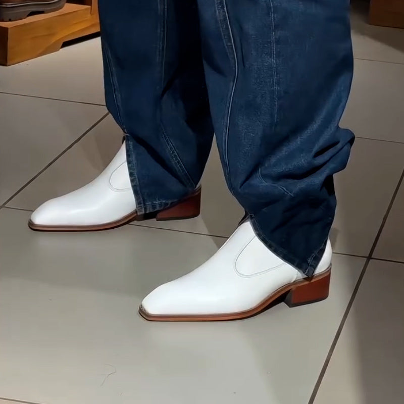 White Ankle-Boots