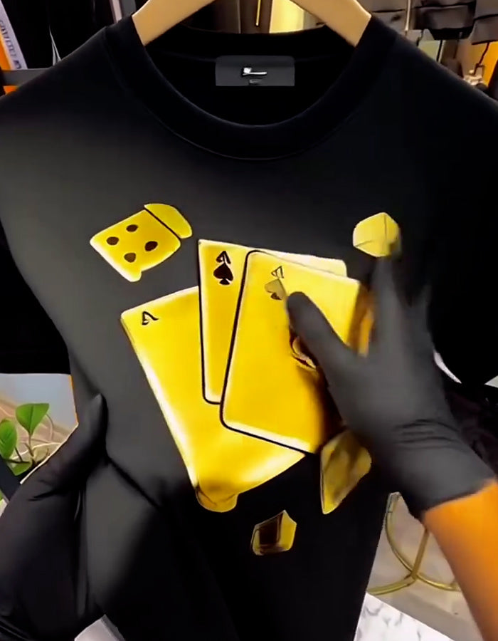 Poker Short-Sleeve Top