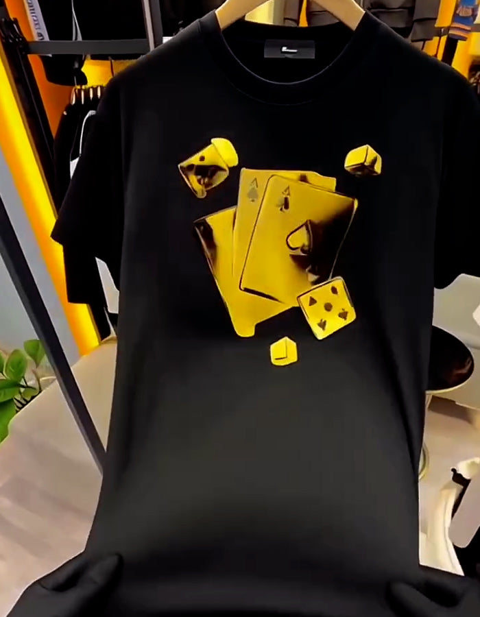 Poker Short-Sleeve Top