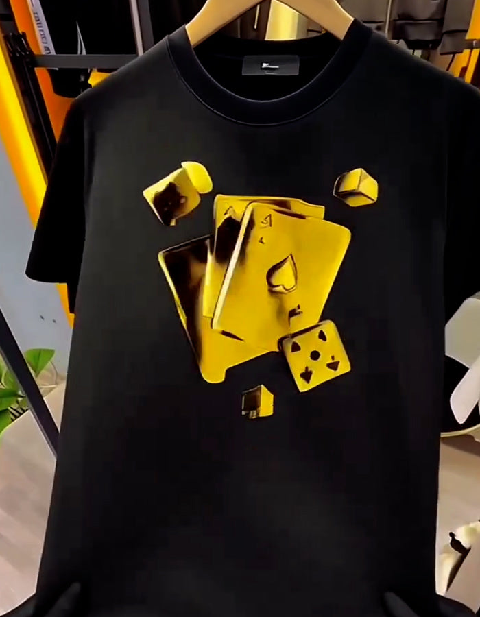 Poker Short-Sleeve Top