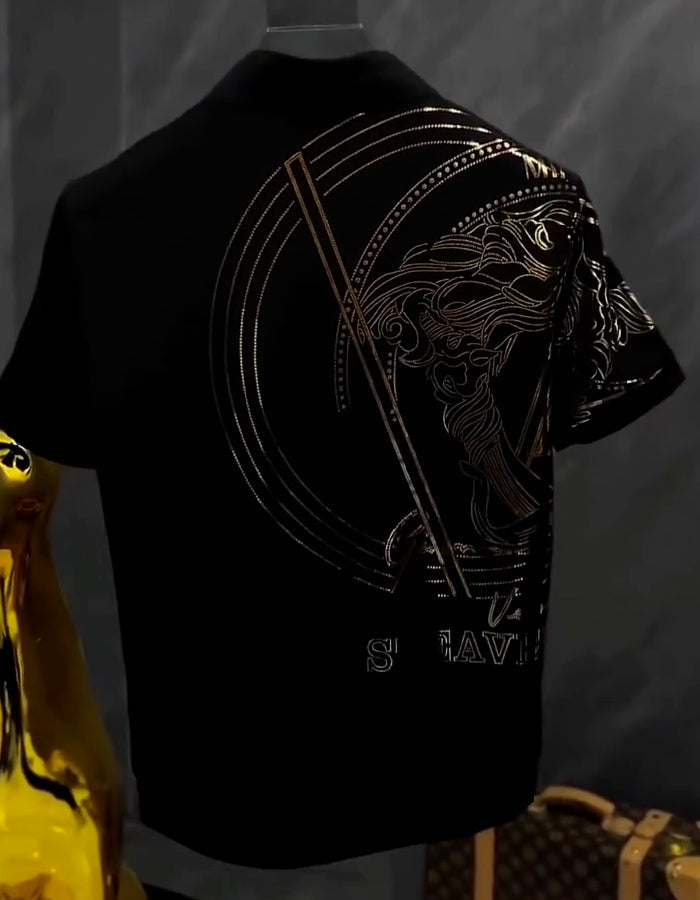 Black Casual Polo Shirt