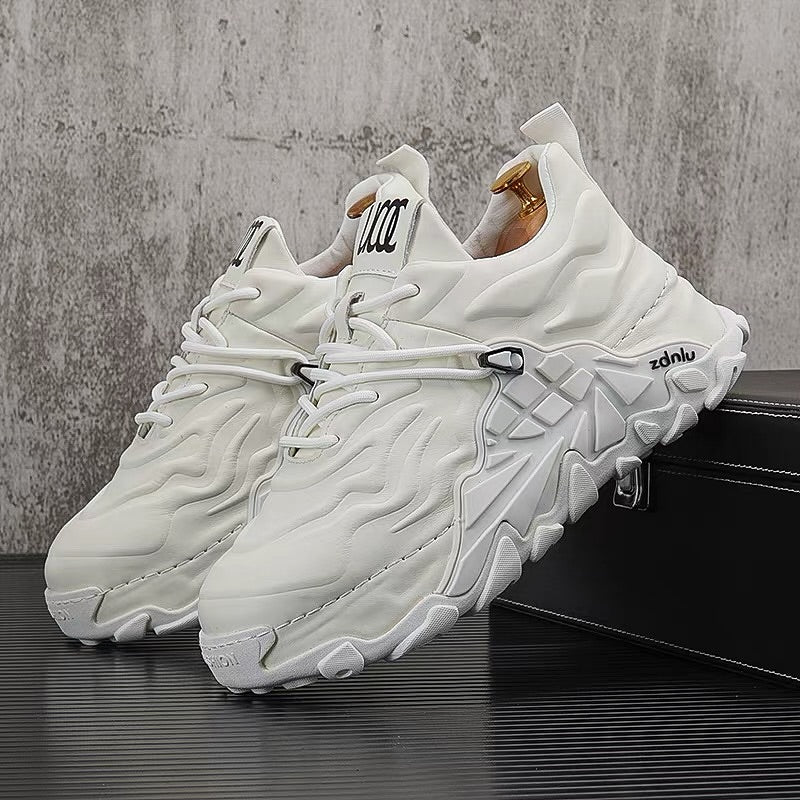 Lace-Up Thick-Sole Sneakers