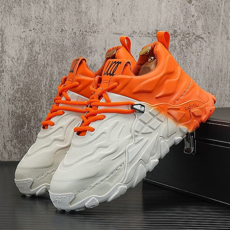 Lace-Up Thick-Sole Sneakers