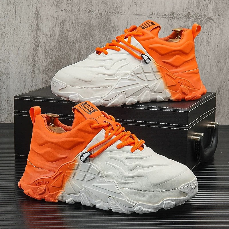 Lace-Up Thick-Sole Sneakers