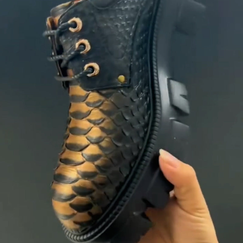 Crocodile Pattern Casual Shoes