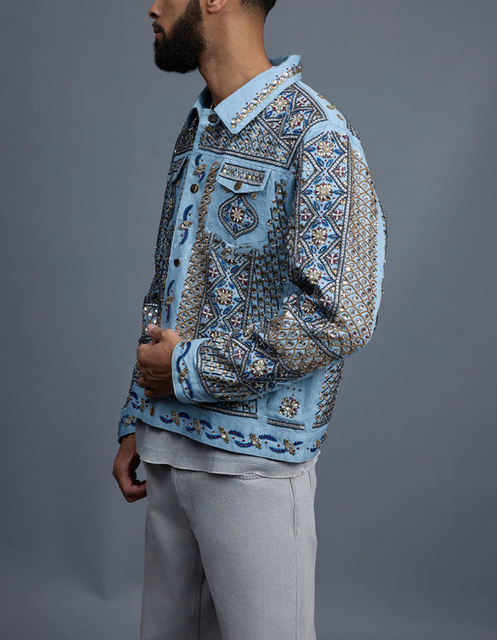Blue Rhinestone Jacket