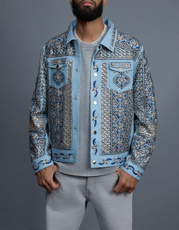 Blue Rhinestone Jacket