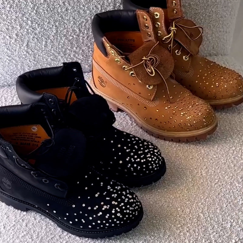Rhinestone Martin Boots