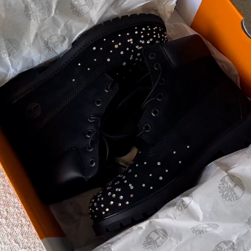 Rhinestone Martin Boots