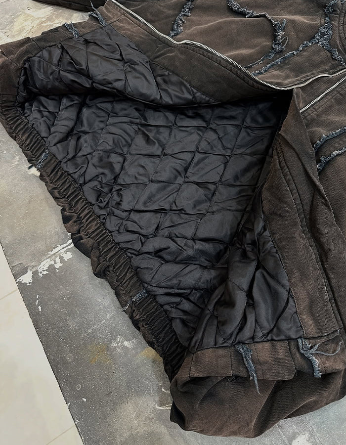 Brown Work Short Jacket