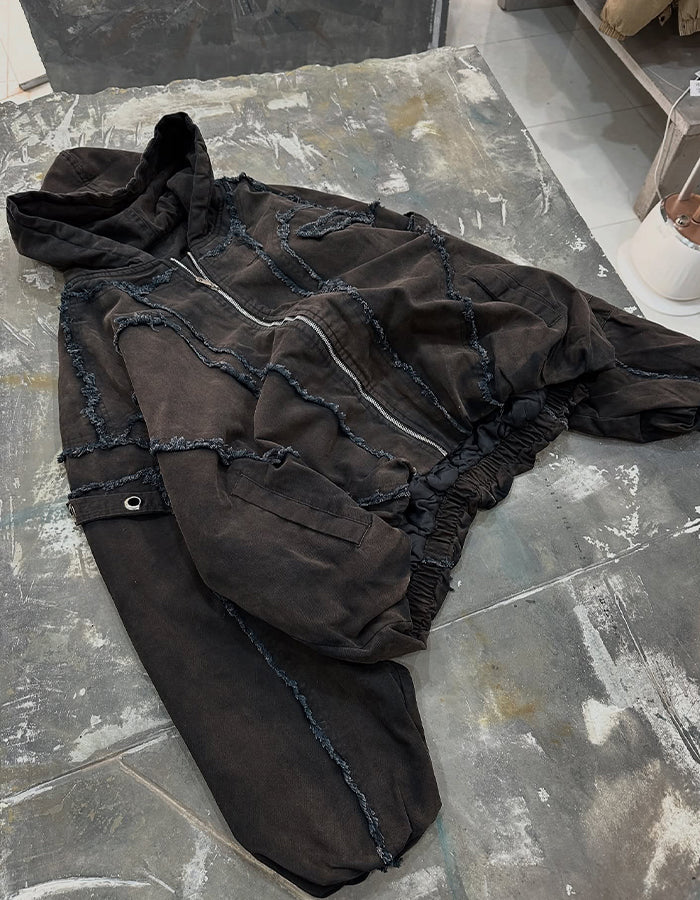 Brown Work Short Jacket