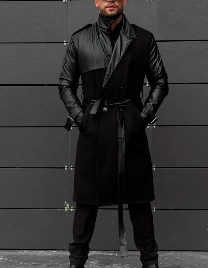 Black With Belt Slim Jacket