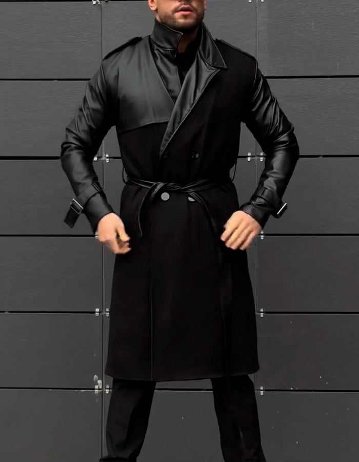 Black With Belt Slim Jacket