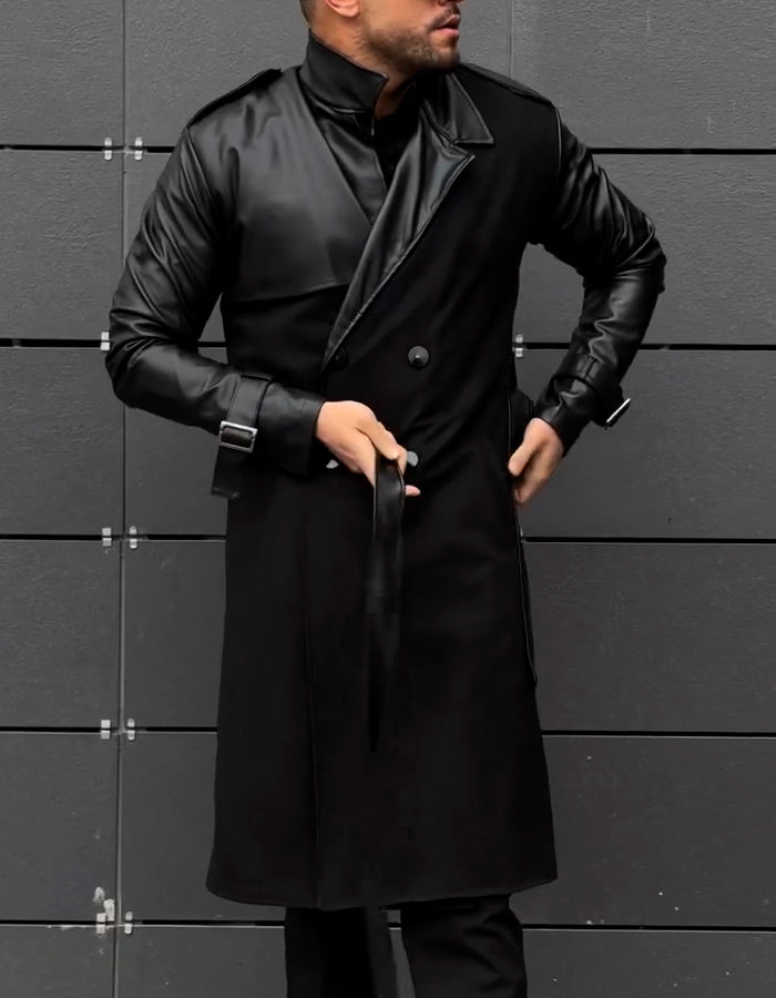 Black With Belt Slim Jacket