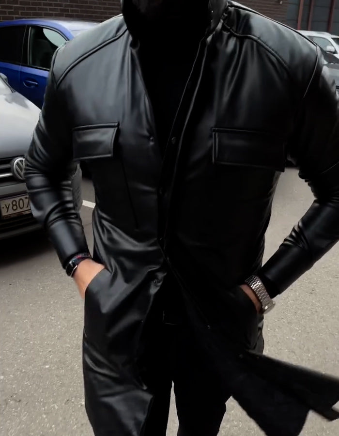 Black Slim Midi Jacket