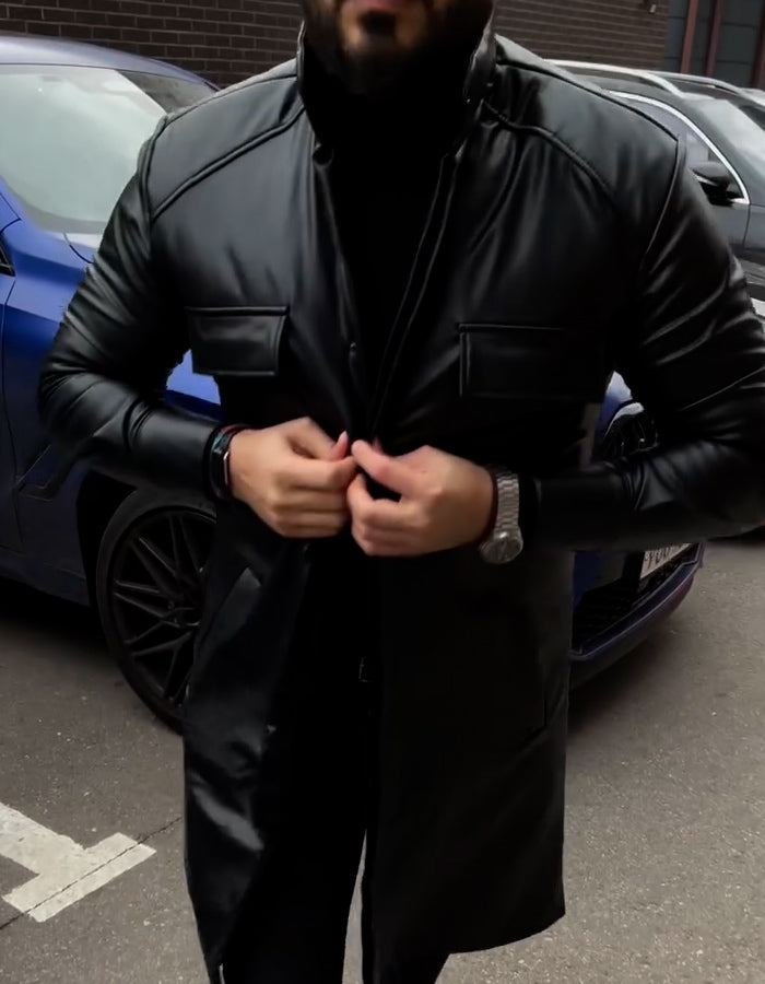 Black Slim Midi Jacket