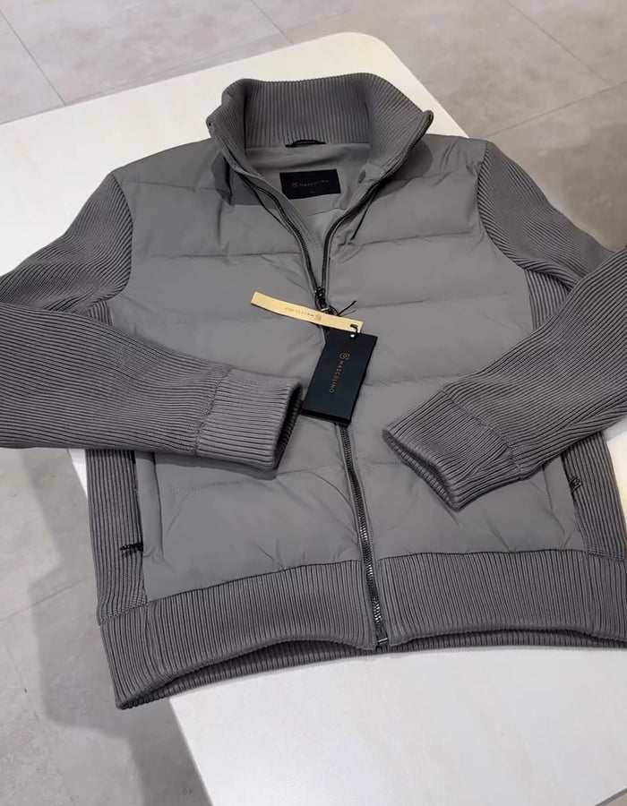 Gray Patchwork Jacket