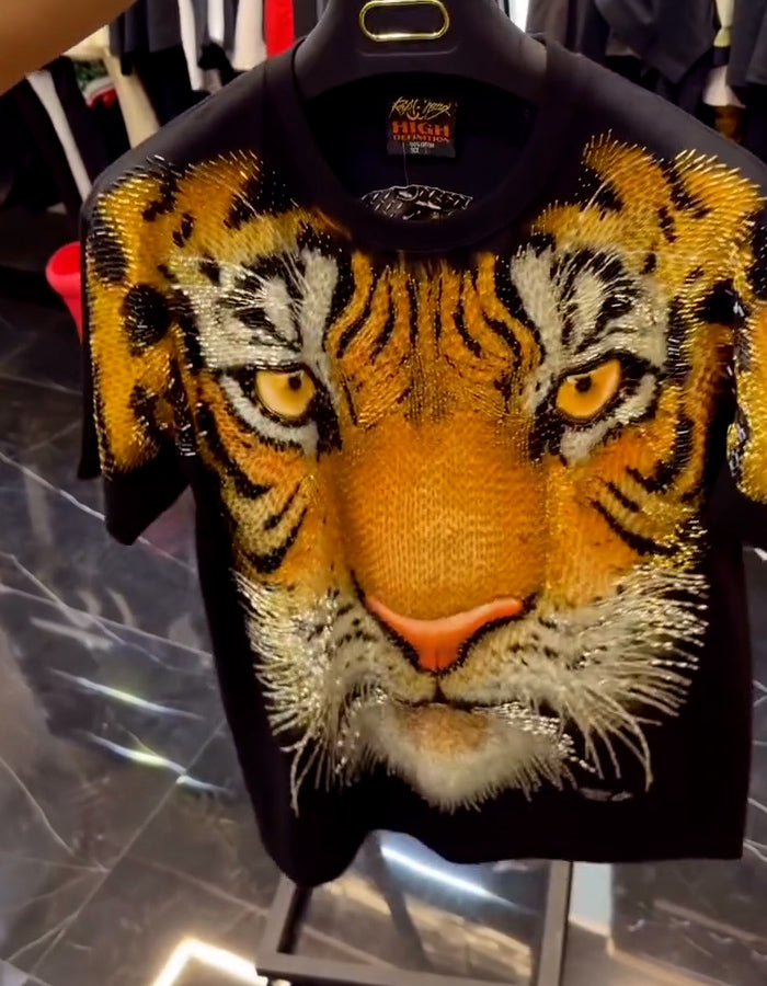Tiger Pattern Casual Top