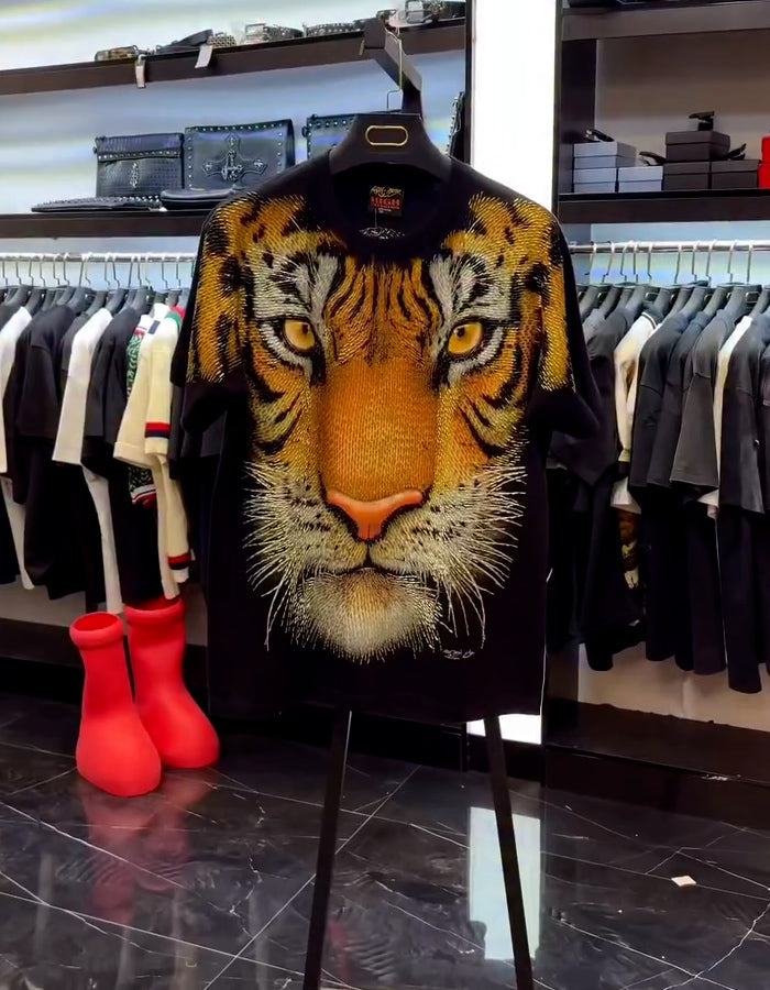 Tiger Pattern Casual Top