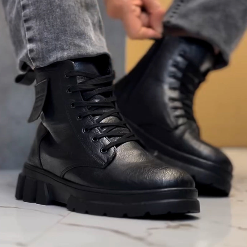 Leather Soft-Sole Boots