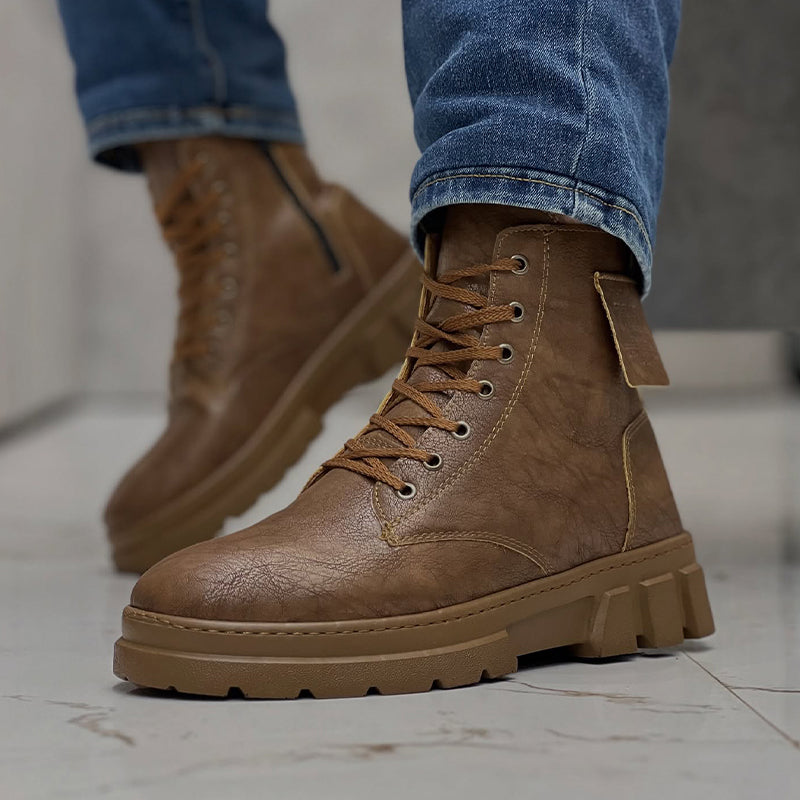 Leather Soft-Sole Boots