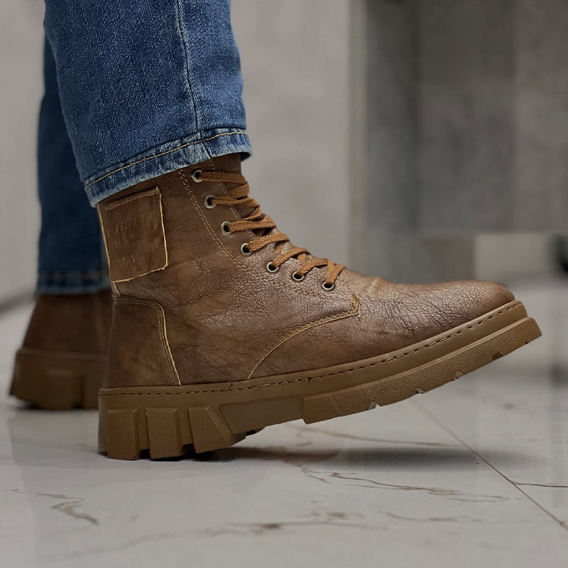 Leather Soft-Sole Boots