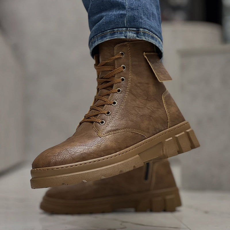 Leather Soft-Sole Boots