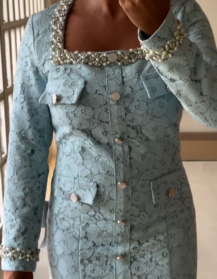 Pearls Slim Dress