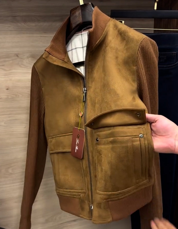 Khaki Suede Jacket