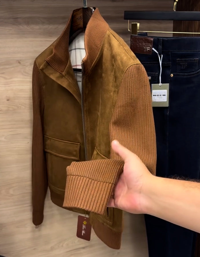 Khaki Suede Jacket
