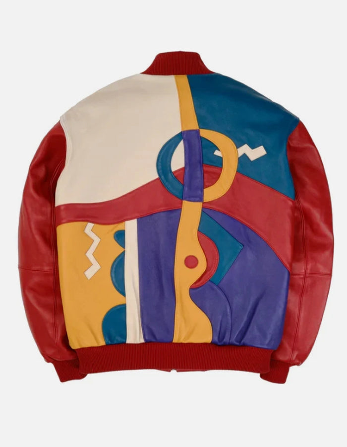 Leather Printed Jacket