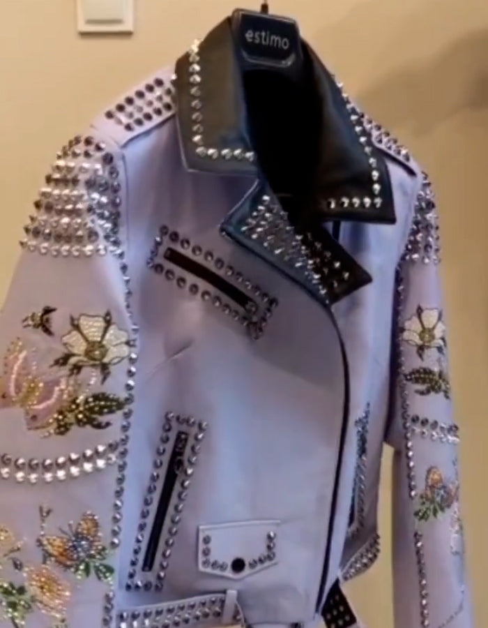 Purple Bird Short Jacket