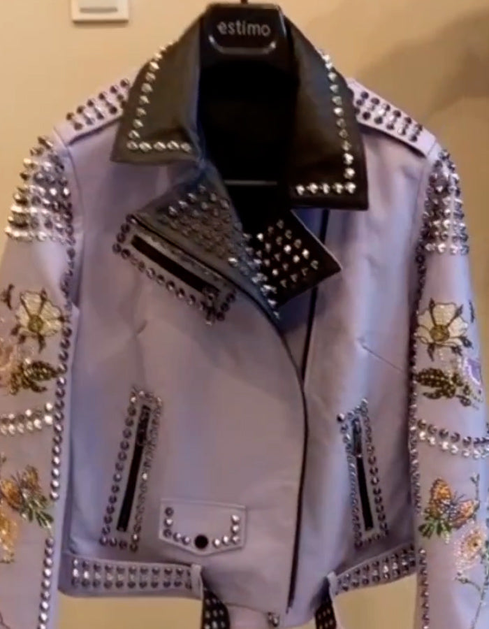 Purple Bird Short Jacket