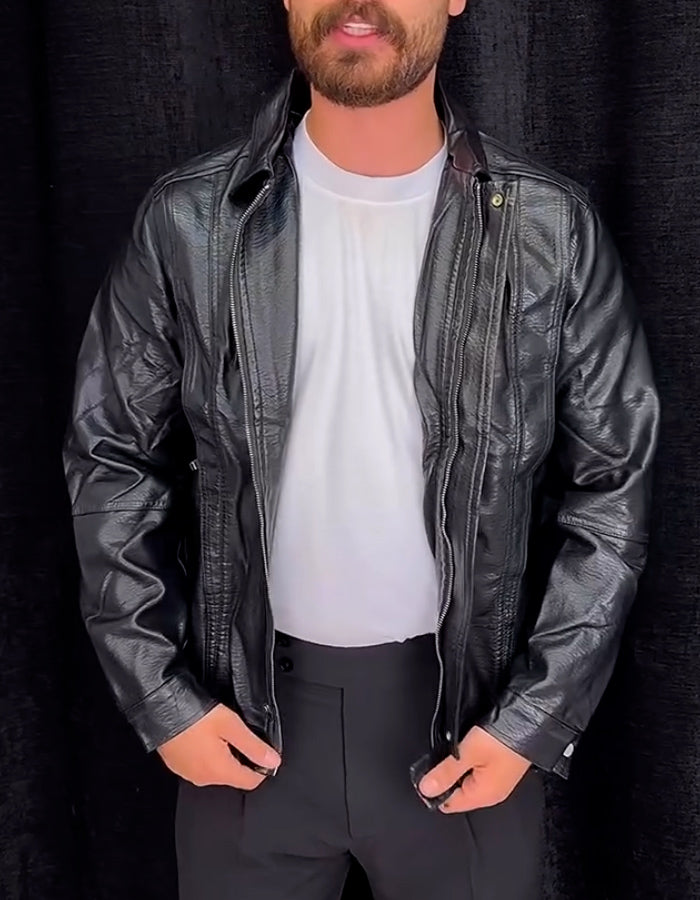 Solid-Color Casual Jacket
