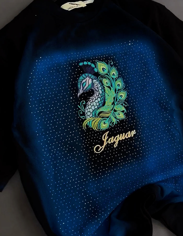 Peacock Print Top