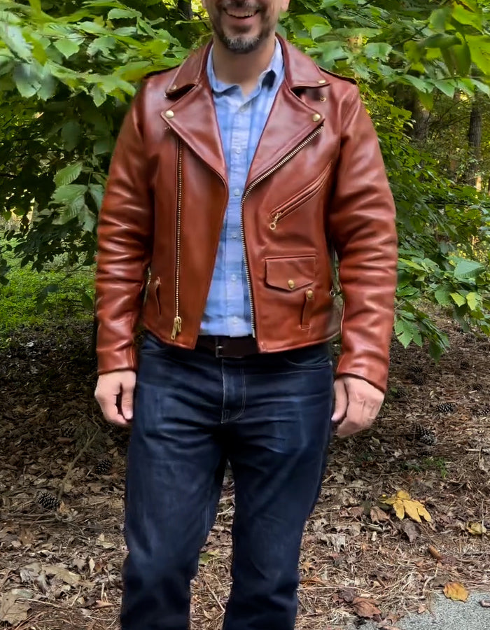 Brown V-Neck Jacket