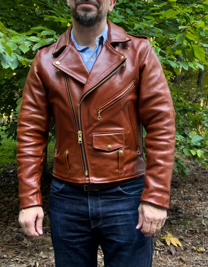 Brown V-Neck Jacket