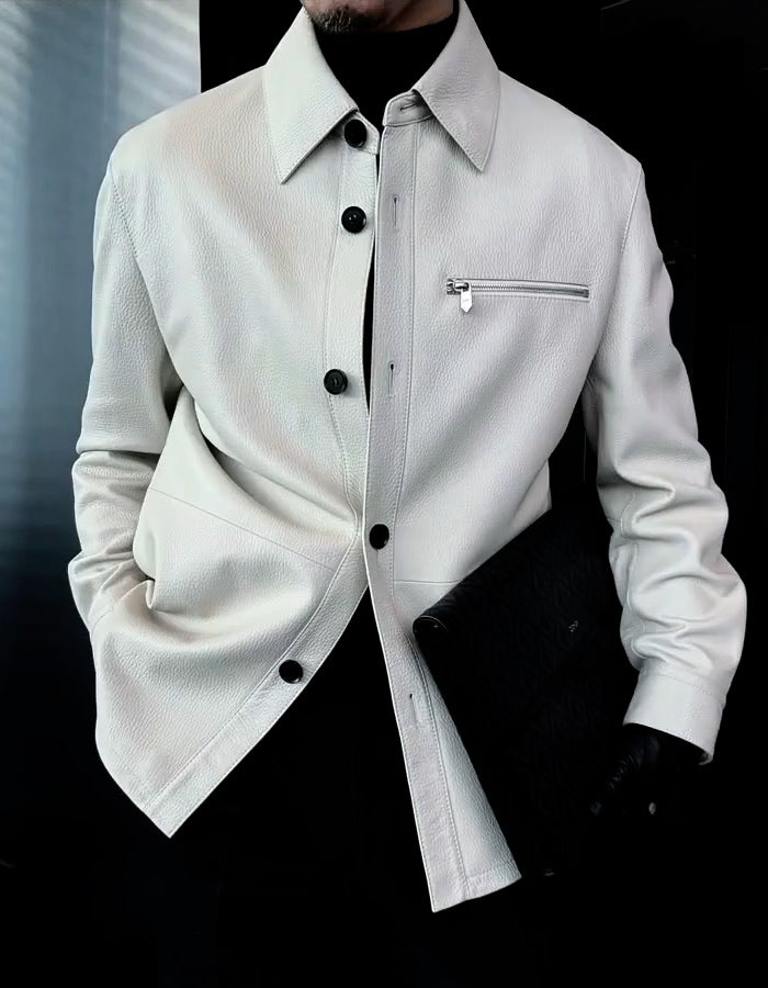 Solid Color Slim Jacket