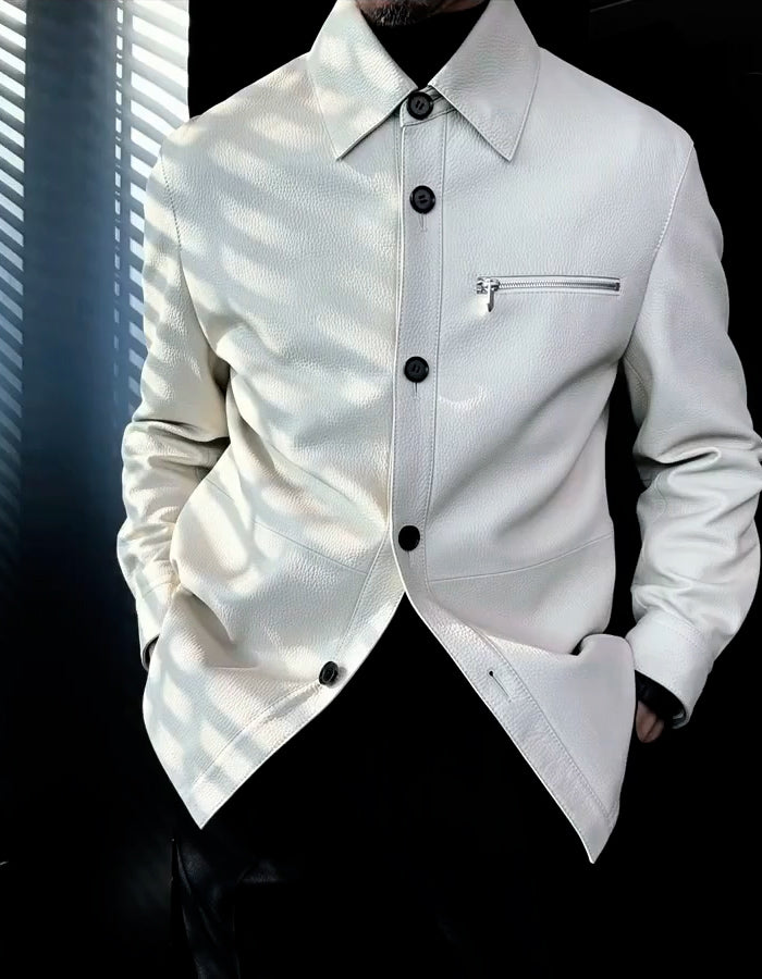 Solid Color Slim Jacket