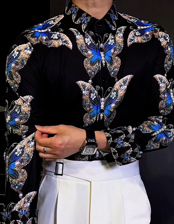 Butterfly Fitted Shirt